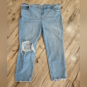 Abercrombie & Fitch 90s ultra high rise straight jeans size 22